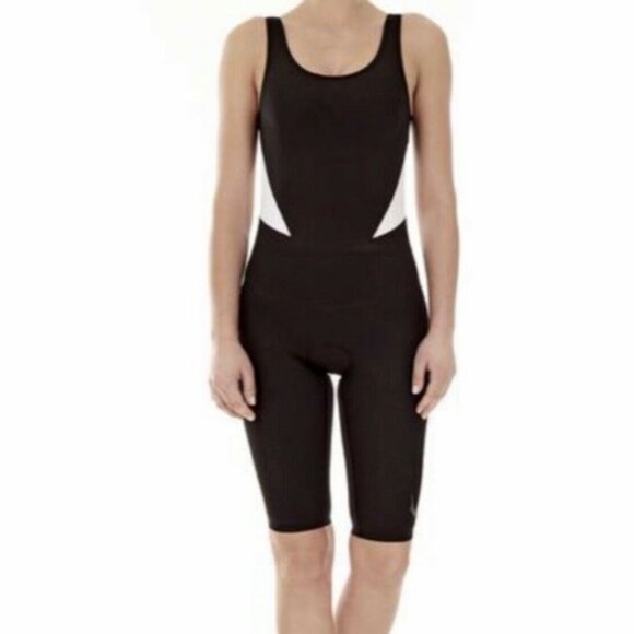 NEW Lucas Hugh Pro Tri Suit Black White Women's Size Large NWT Triathlon - Picture 1 of 15